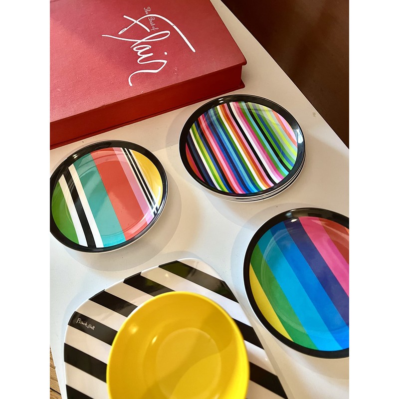 French Bull Melamine Assorted Plates-6 Piece Set -Melamine Dinnerware-Platter, Serving,