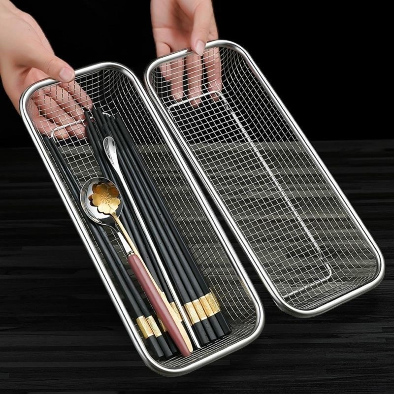 Ceiteo 2Pcs Dishwasher Baskets, Stainless Steel Mesh Drain for Kitchen
