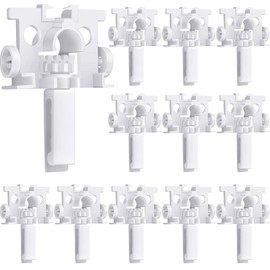 20 Piezas de Soporte Vertical para reparación de persianas Verticales con Tallo, Kit de reparación de persianas Blancas