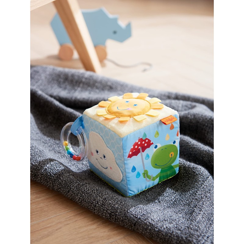 HABA 306030 Rainbow World Play Cube, Multifunctional Toy from 6
