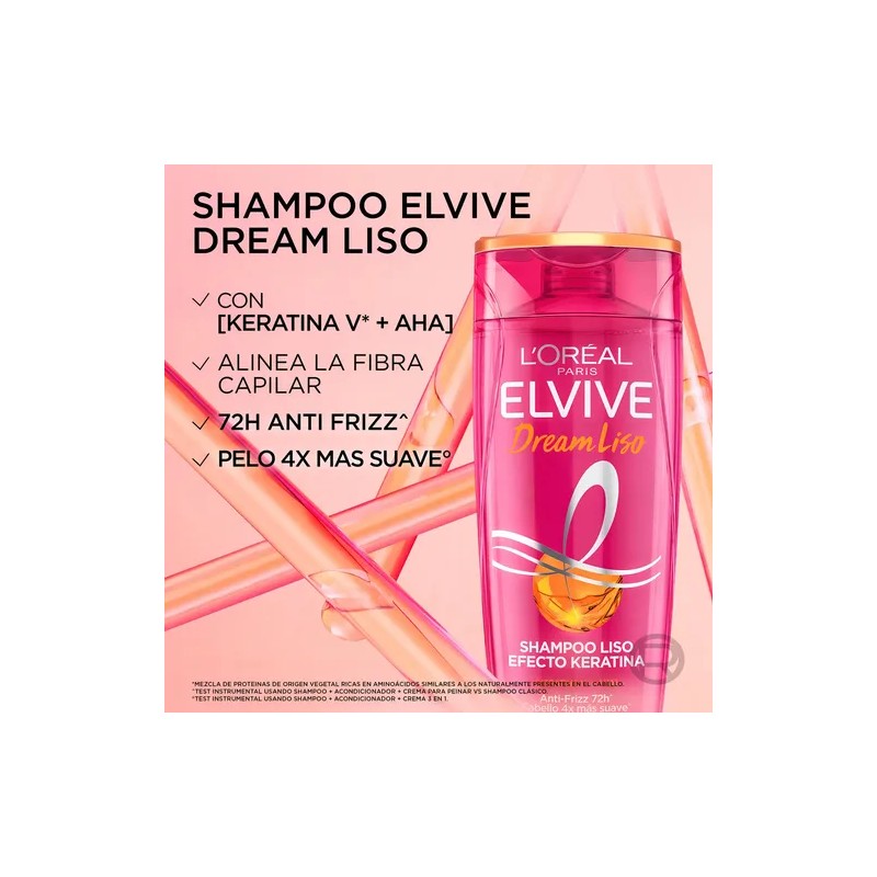 Shampoo Dream Liso 370 Ml L'oréal Paris Elvive