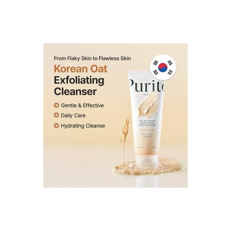 PURITO - Oat Exfoliating Facial Polish Cleanser - Daily Care