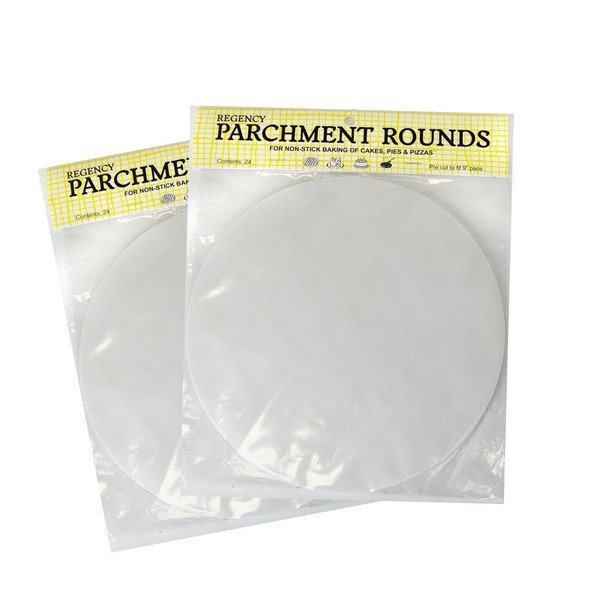 Regency Parchment Rounds 9" - 48 Pack