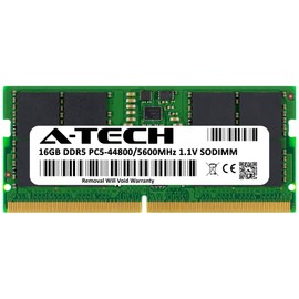 A-Tech 16GB RAM for Lenovo ThinkCentre M80q Gen 4, M90q Gen 4 Tiny Desktop | DDR5 5600MHz PC5-44800 SODIMM 1.1V 262-Pin Non-ECC SO-DIMM Memory Upgrade
