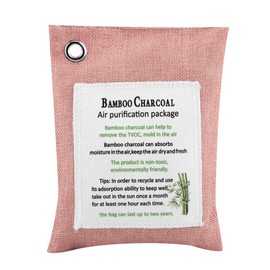 Purificador de Aire Bolsa de Carbón de Carbón Activado Eliminador de Olores Eliminador de Zapatos para El Hogar Desodorante para Fridgerator Inodoro Baños Gabinete(Marfil & Color)