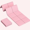Exercise Foldable Mat Yoga Pilates Portable Pink/ONE