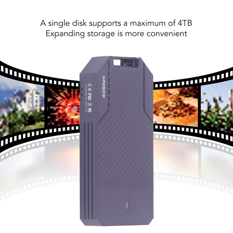 USB 4.0 SSD Enclosure 40Gbps M.2 NVME Solid State Drive
