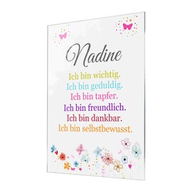 CHRISCK design Affirmations Wall Picture – Pictures Children's Room – Decorative Baby Room Boys Girls – Mindfulness & Confidence Strengthen Children – Alternative Affirmation Cards & Affirmation