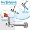 10PCS Angle Stop Valve, 1/2 x 3/8 Inch Compression Angle