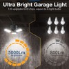 ANYPOWK LED Garage Lights 50W - 5000 Lumen 6500K Daylight,