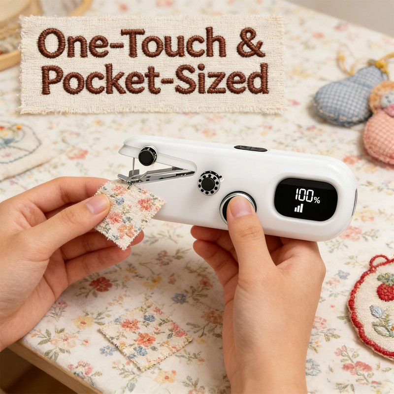 Handheld Sewing Machine for Adults, Complete Sewing Kit for Beginners,