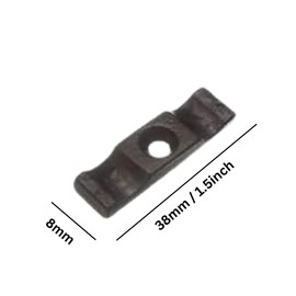 Turn Button Thumb Catch Latch 38mm Antique Black Cupboard Cabinet Wardrobe Thumb Turn Catch Latches for Gates, Sheds, Doors, Hutches and Cages with Fixing Screw Pack of 5