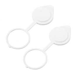 X AUTOHAUX 2 x MR597536 White Windscreen Wiper Washer Liquid Reservoir Bottle Cap for Mitsubishi Lancer Outlander PHEV Outlander Sport