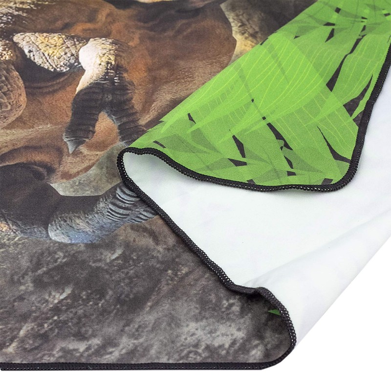 ROTH Kinder-Badetuch - Tyrannosaurus, 60x120 cm, platzsparendes und schnell trocknendes