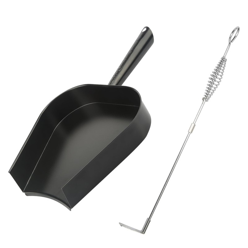 Ash Pan for Big Green Egg, Stainless Steel Ash Tool