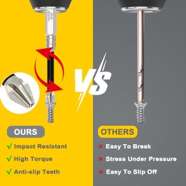 High Magnetic Screwdriver Drill Bit Set, 12Pcs Magfixer New K5 Impact Resistant Non Slip Bit, Magnetic Screwdriver Bits, Electric Screwdriver Set, 25 50 65 70 90 150mm(2 sets)