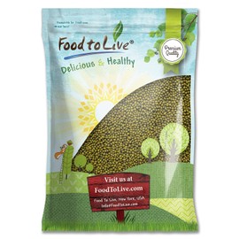 Mung Beans, 5 Pounds – Non-GMO Verified, Whole Dried Beans, Green Gram, Sproutable, Kosher, Vegan, Sirtfood, Bulk. Good Source of Fiber, Protein, Folate. Goes well with Asian, Middle East Dishes.