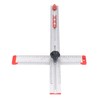 Woodworking Ruler Scribing Tool 2 In 1 Multifunctional Aluminum Alloy