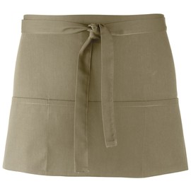 Premier Ladies/Womens Colours 3 Pocket Apron / Workwear (One Size) (Olive)