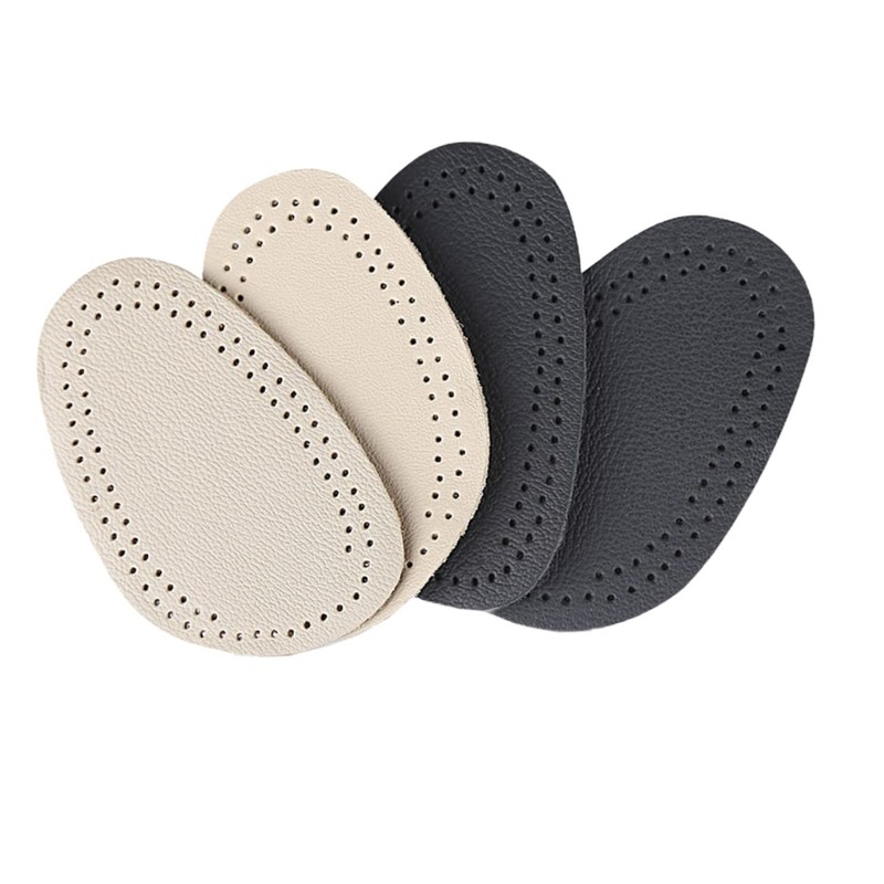 LALAFINA 12pairs Forefoot Pads Cushioning for Foot Beige Black Lightweight