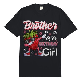 Fruit Lovers Brother of The Birthday Girl Strawberry Comfort Colors Adult Heavyweight T-Shirt