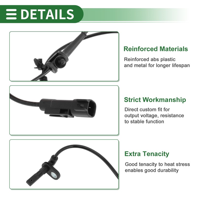X AUTOHAUX ABS Wheel Speed Sensor ABS Sensor Anti-lock Braking