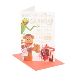 UK Greetings | The Muppets Father's Day Card for Grandad | Card for Dad, Grandad, Husband | Him, Boys, Men | Gold Foil Design | With Envelope | 137x210 mm