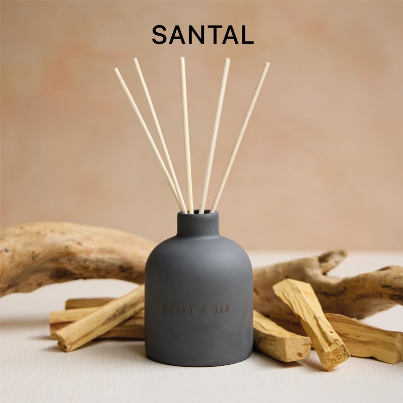 Craft & Kin Reed Diffuser Set Santal Woods | Reed