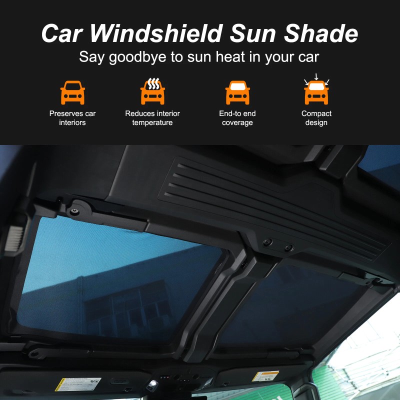 autotrim000 Glass Roof Sunshade Front & Rear Top Back Windows