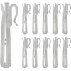 50 Pcs Adjustable Pinch Curtain Hook Clips,70 mm Plastic Curtain