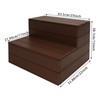 2-Step Hot Tub Stairs, 25 Inch Wood Bathtub Steps, Modern