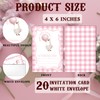 One Goose Birthday Invitations, Pink Girls 1st Party Invitations, 20