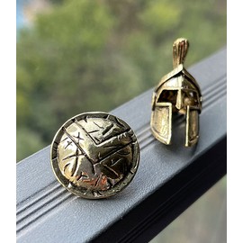 SU LIFE 10 Pack Paracord Beads and Charms DIY Accessories Metal Beads for Paracord Bracelet Lanyard Charm Zipper Pull (HelBead)