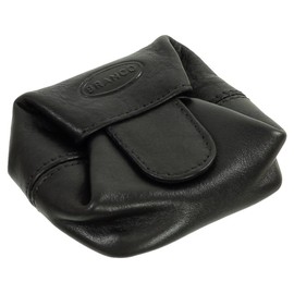 Branco Mini Purse Coin Purse Mini Purse Pourer Coin Purse Leather 6.5 cm, black, Modern