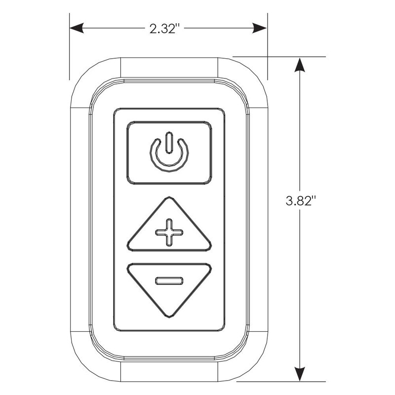 Manufacturers' Select ITC Backlit LED RV Light Digital Dimmer in