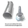 ARSPORT Slip-On Muffler 304 Stainless Steel with SS Clamp for