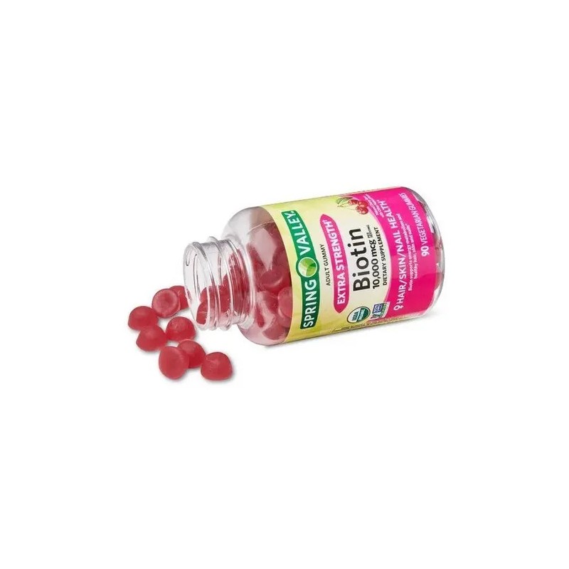 Biotina 10000 Mcg Extra Fuerza Super Premium 90 Gomitas Sabor