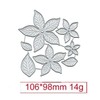 Flower Splendid Poinsettia Metal Die Cuts,Wedding Snowflake Leaf Cutting Dies