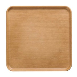 Showa NH Home 4979480 Square Tray, 9.4 inches (24 cm), Natural, Made in Japan, Lightweight, Crack-resistant