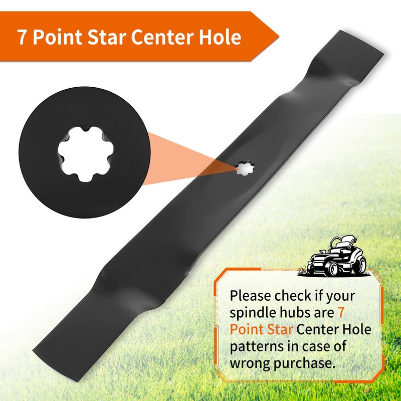 budrash GX22151 Mower Blades for John Dee re 42" Deck,