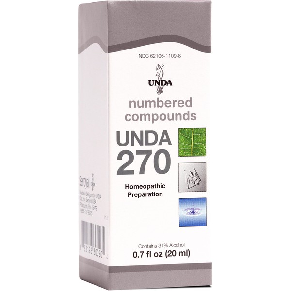 UNDA 270 Numbered Compounds | Homeopathic Preparation | 0.7 fl. oz.