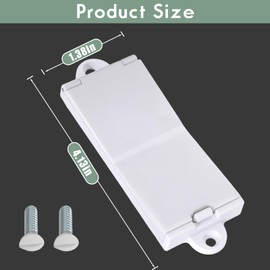 4 Light Switch Guard Cover, Baby Proof Wall Switch Cover Guard for Rocker Light Switch Protects Your Lights or Circuits from Being Accidentally Turned On or Off (White)