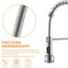 LED Light Kitchen Faucet with Pull Down Sprayer Sus304 Stainless