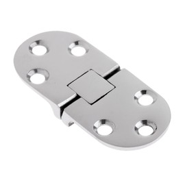 2/4Pcs Marine Stainless Steel 316 Cabin Door Flap Concealed Folding Table Hinges, 66 * 30mm 180 Degree Turn Plate Hinge Hidden Hinge Furniture Assembly Cabinet Door Hinges (2)