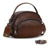HESHE Leather Crossbody Bags for Women Satchel Purses with Pockets