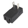 Polarized 2-Prong L Type Adapter, Vertical Right Angled Down Angle