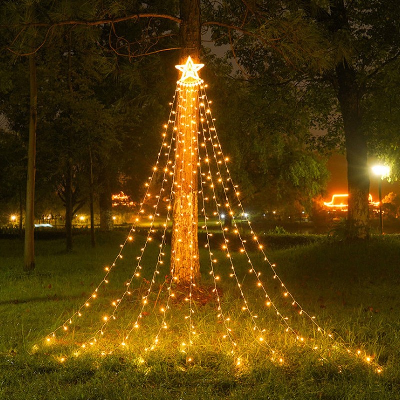 LED Star String Light Christmas Tree String Light Outdoor Decoration