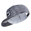 Nebelkind Snapback Cap With Lines, Black & White 6-Panel Cap,