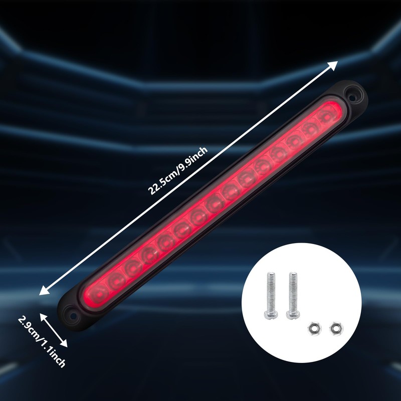 Ygmylandbb Trailer Brake Tail Light Bar Universal Extra Brake Light