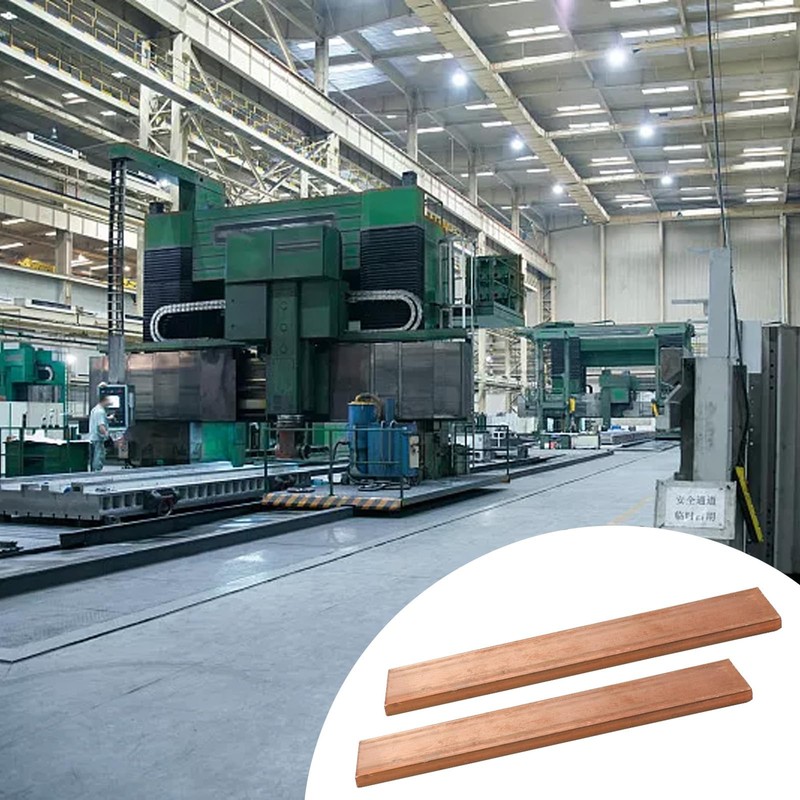 Copper Flat Bar, JANDH 2 Pieces Copper Plate, 100mm x